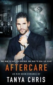 gay romance book cover of Aftercare by Tanya Chris